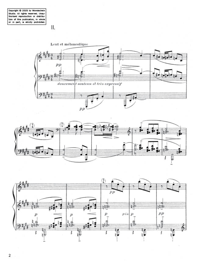 Debussy - Préludes, Book II - Feuilles mortes (PDF Sheet Music / Digital Download)