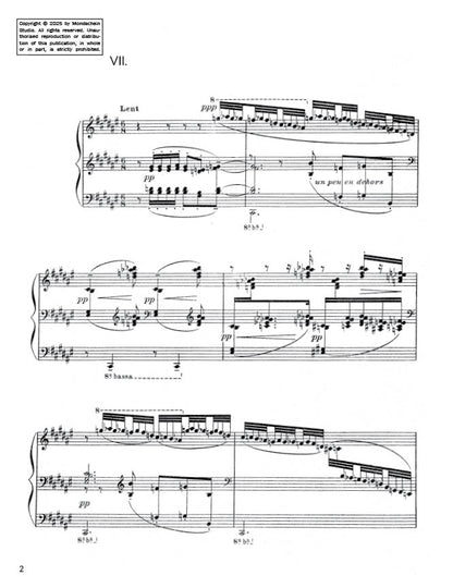 Debussy - Préludes, Book II - La terrasse des audiences du clair de lune (PDF Sheet Music / Digital Download)