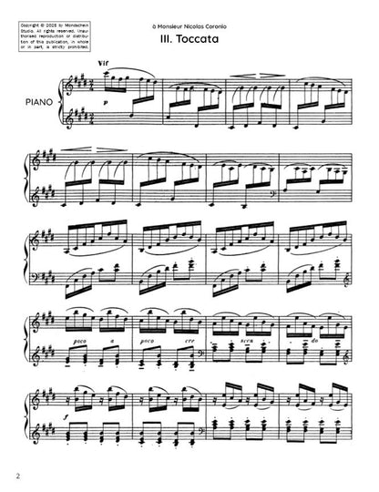 Debussy - Toccata from Pour le piano (PDF Sheet Music / Digital Download)