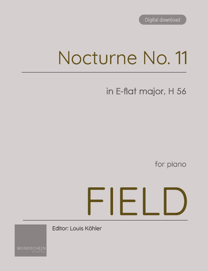 Field - Nocturne No. 11 in E-flat major, H 56 (PDF Sheet Music / Digital Download)