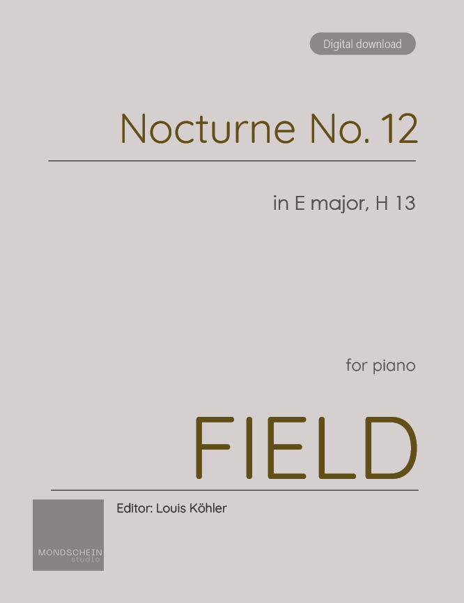 Field - Nocturne No. 12 in E major, H 13 (PDF Sheet Music / Digital Download)