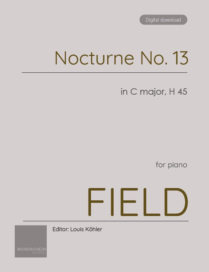 Field - Nocturne No. 13 in C major, H 45 (PDF Sheet Music / Digital Download)