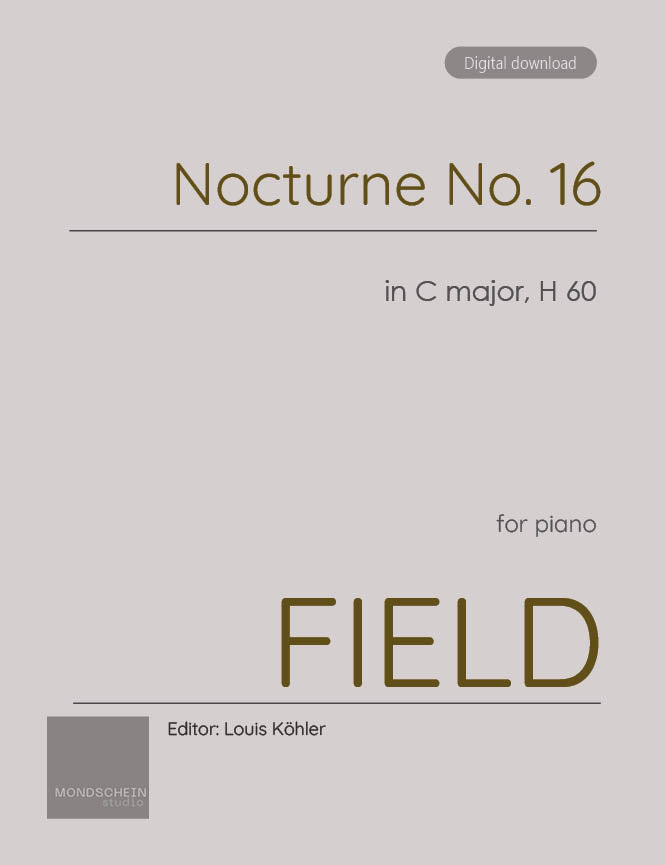 Field - Nocturne No. 16 in C major, H 60 (PDF Sheet Music / Digital Download)