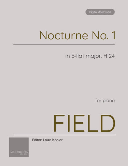 Field - Nocturne No. 1 in E-flat major, H 24 (PDF Sheet Music / Digital Download)