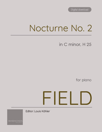 Field - Nocturne No. 2 in C minor, H 25 (PDF Sheet Music / Digital Download)