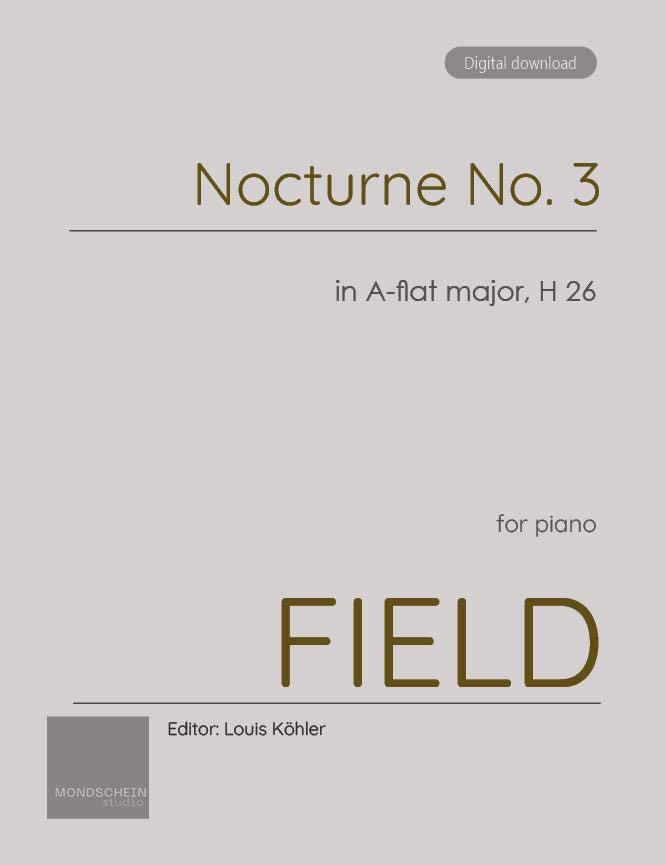 Field - Nocturne No. 3 in A-flat major, H 26 (PDF Sheet Music / Digital Download)
