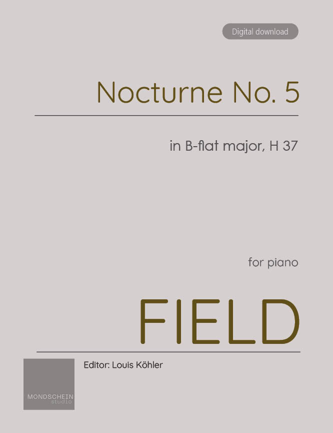 Field - Nocturne No. 5 in B-flat major, H 37 (PDF Sheet Music / Digital Download)