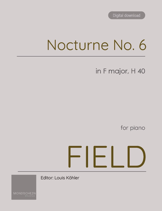 Field - Nocturne No. 6 in F major, H 40 (PDF Sheet Music / Digital Download)