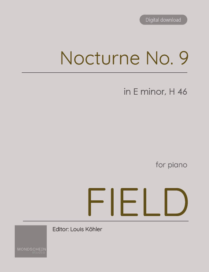 Field - Nocturne No. 9 in E minor, H 46 (PDF Sheet Music / Digital Download)