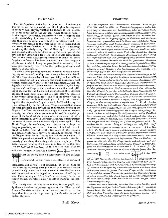Fiorillo - Caprice No. 26 from 36 Caprices, Op. 3 (PDF Sheet Music / Digital Download)