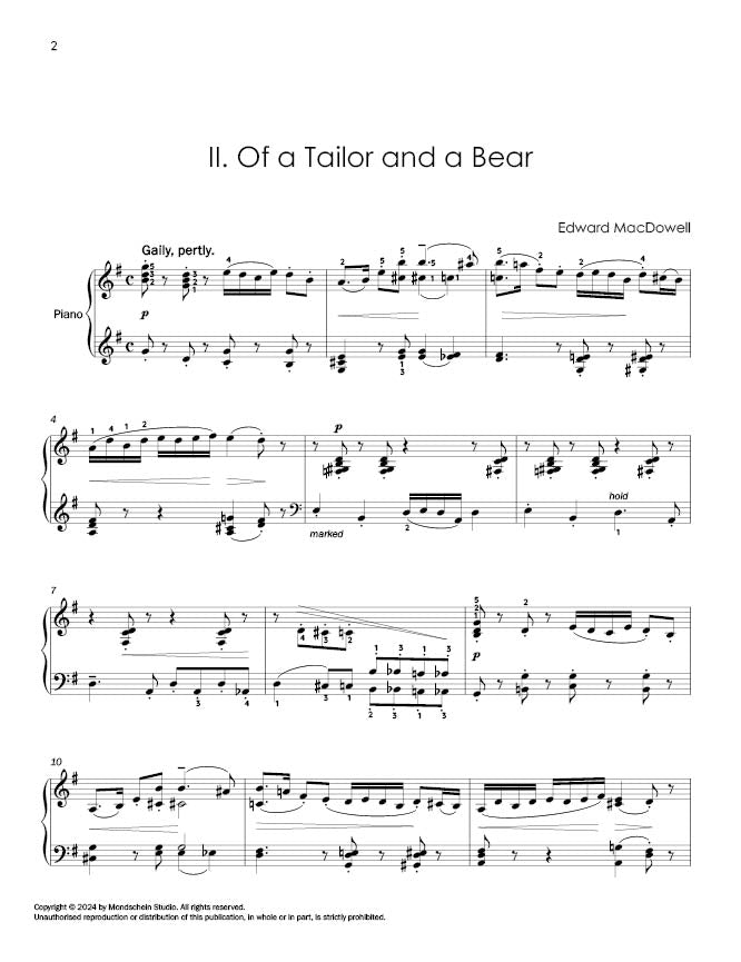 MacDowell - Forgotten Fairy Tales, Op. 4