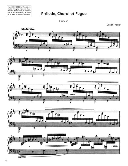 Franck - Prélude, Choral et Fugue, FWV 21 (PDF Sheet Music / Digital Download)