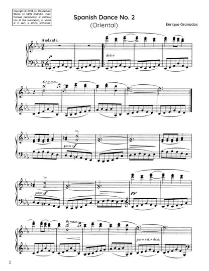 Granados - Spanish Dance No. 2 "Oriental" (PDF Sheet Music / Digital Download)