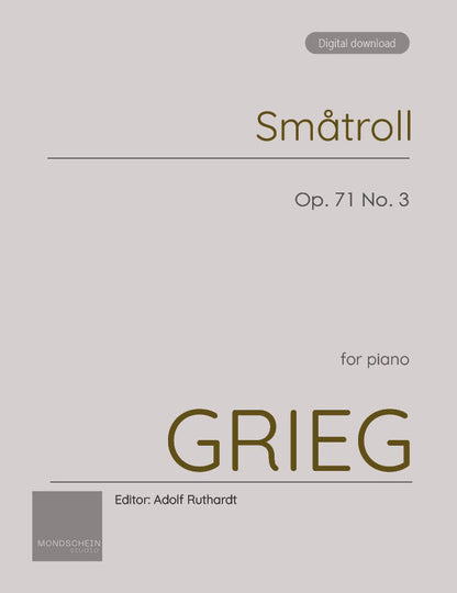 Grieg - Småtroll (Puck), Op. 71 No. 3 (PDF Sheet Music / Digital Download)