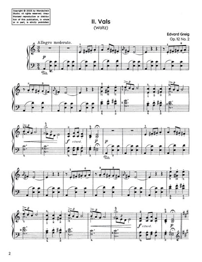 Grieg - Waltz, Op. 12 No. 2 (PDF Sheet Music / Digital Download)