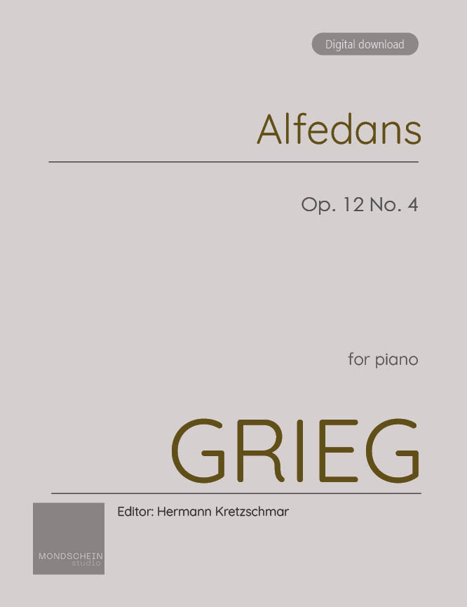 Grieg - Alfedans (Elves’ dance), Op. 12 No. 4 (PDF Sheet Music / Digital Download)