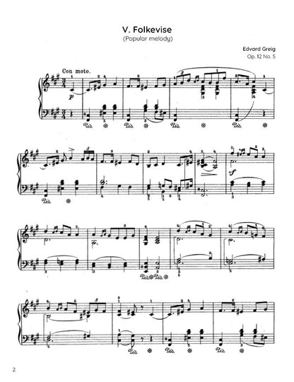 Grieg - Folkevise (Popular melody), Op. 12 No. 5 (PDF Sheet Music / Digital Download)