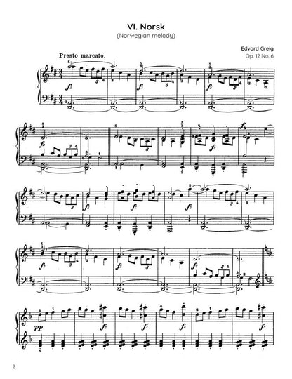Grieg - Norsk (Norwegian melody), Op. 12 No. 6 (PDF Sheet Music / Digital Download)