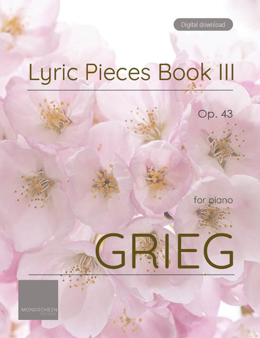 Grieg - Lyric Pieces, Op. 43 (PDF Digital Download)