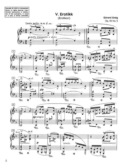 Grieg - Erotikon, Op. 43 No. 5 (PDF Sheet Music / Digital Download)