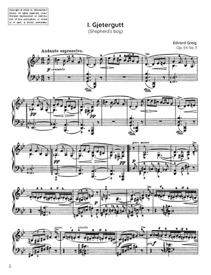 Grieg - Gjætergut (Shepherd’s boy), Op. 54 No. 1 (PDF Sheet Music / Digital Download)