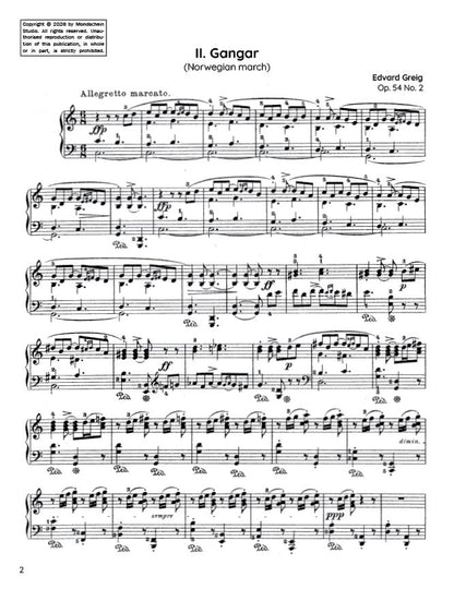 Grieg - Gangar (Norwegian March), Op. 54 No. 2 (PDF Sheet Music / Digital Download)