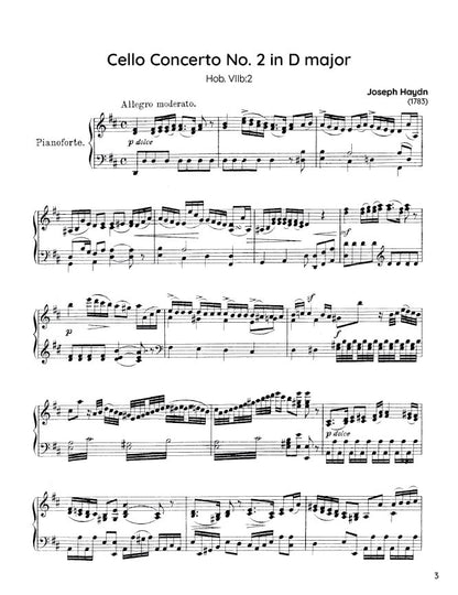Haydn - Cello Concerto No. 2 in D major VIIb:2 (PDF Sheet Music / Digital Download)