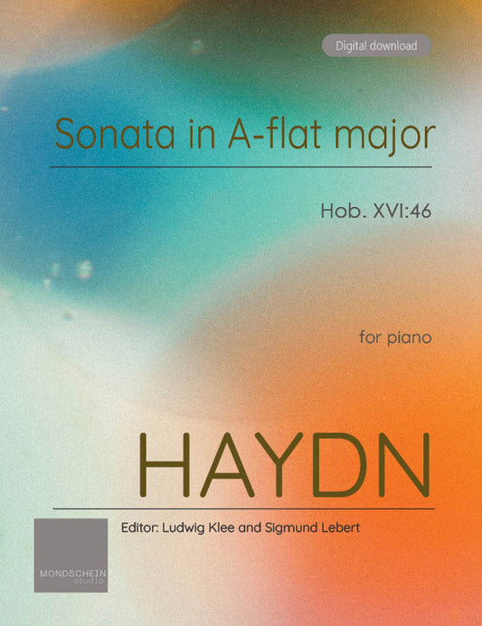 Haydn - Sonata in A-flat major, Hob. XVI:46 (PDF Sheet Music / Digital Download)