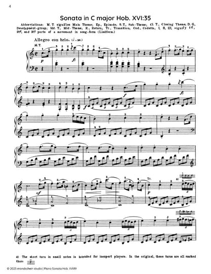 Haydn - Sonata in C major, Hob. XVI:35 (PDF Sheet Music / Digital Download)