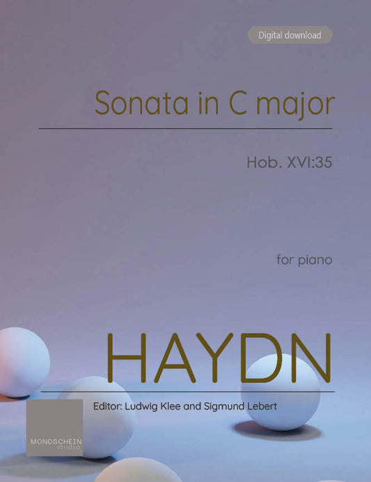 Haydn - Sonata in C major, Hob. XVI:35 (PDF Sheet Music / Digital Download)