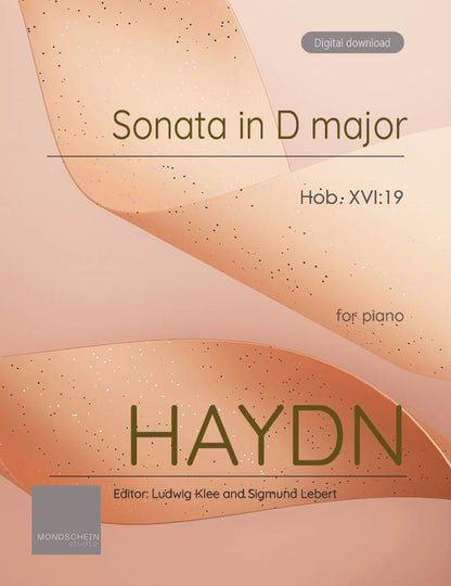 Haydn - Sonata in D major, Hob. XVI:19 (PDF Sheet Music / Digital Download)