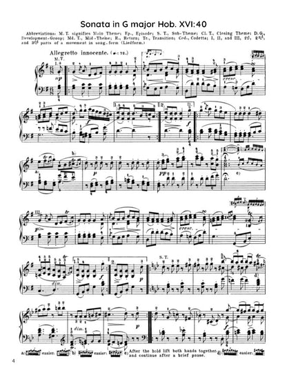 Haydn - Sonata in G major, Hob. XVI:40 (PDF Sheet Music / Digital Download)
