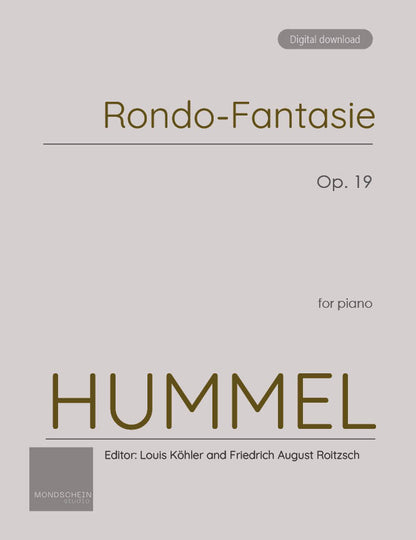 Hummel - Rondo-Fantasie, Op. 19 (PDF Sheet Music / Digital Download)