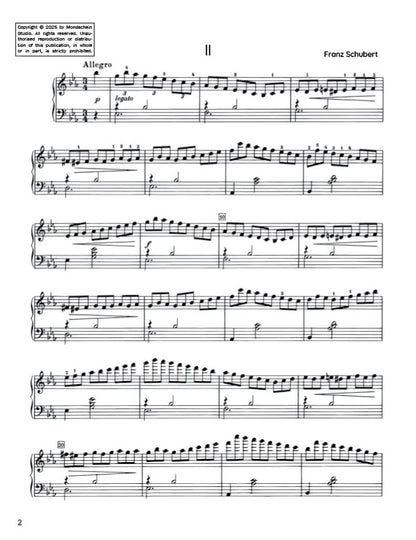Schubert - Impromptu in E-flat major, D 899 No. 2 (PDF Digital Download)