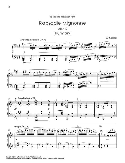 Kölling - Rapsodie Mignonne, Op. 410