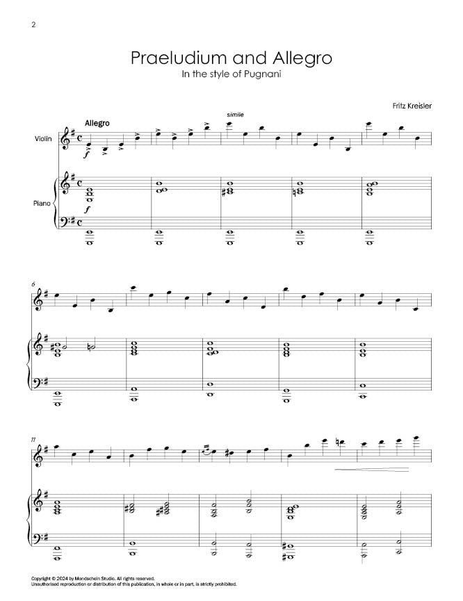 克莱斯勒 - 前奏曲与快板
