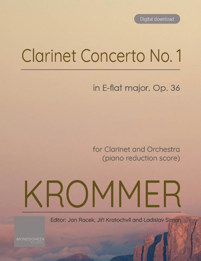 Krommer - Clarinet Concerto No. 1 in E-flat major, Op. 36 (PDF Sheet Music / Digital Download)