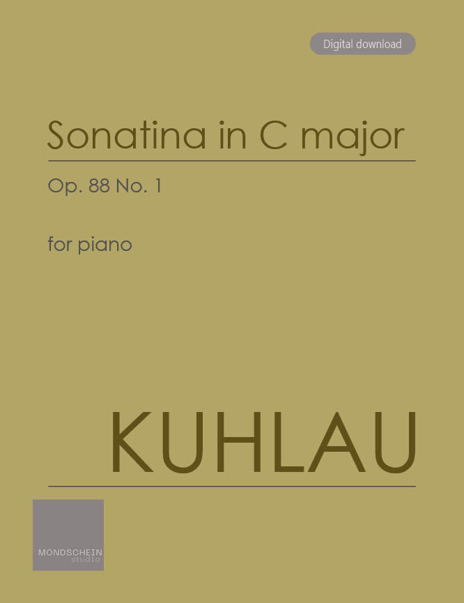 Kuhlau - Sonatina in C major, Op. 88 No. 1 (PDF Digital Download | Printed Sheet Music)