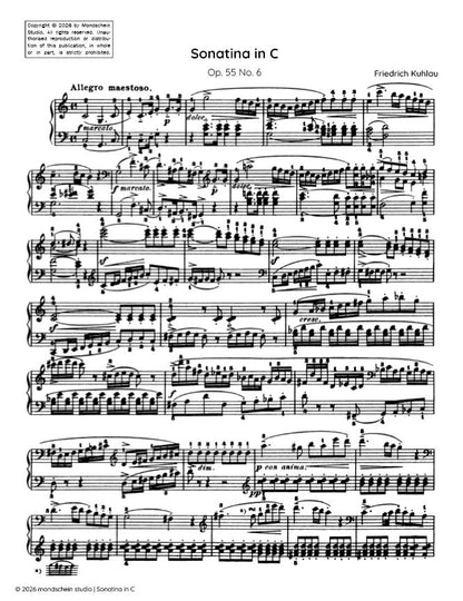 Kuhlau - Sonatina, Op. 55 No. 6 (PDF Sheet Music / Digital Download)