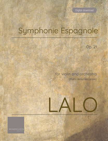 Lalo - Symphonie espagnole, Op. 21 (PDF Sheet Music / Digital Download)