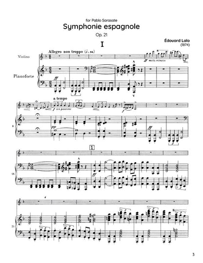 Lalo - Symphonie espagnole, Op. 21 (PDF Sheet Music / Digital Download)