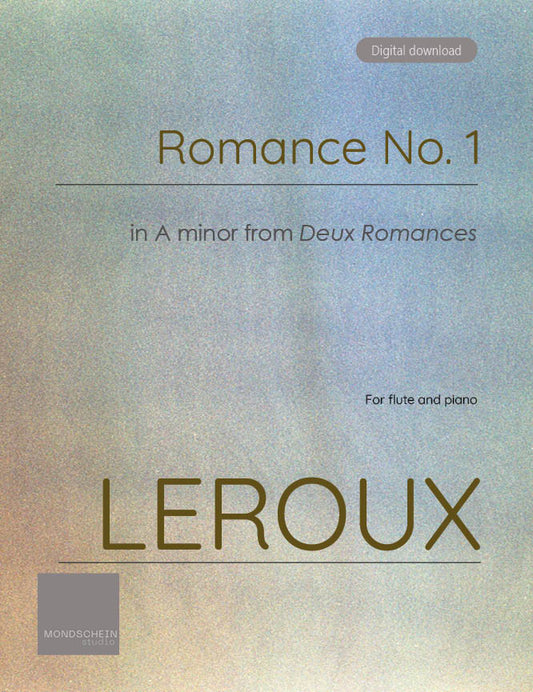Leroux - Romance No. 1 from Deux Romances (PDF Sheet Music / Digital Download)