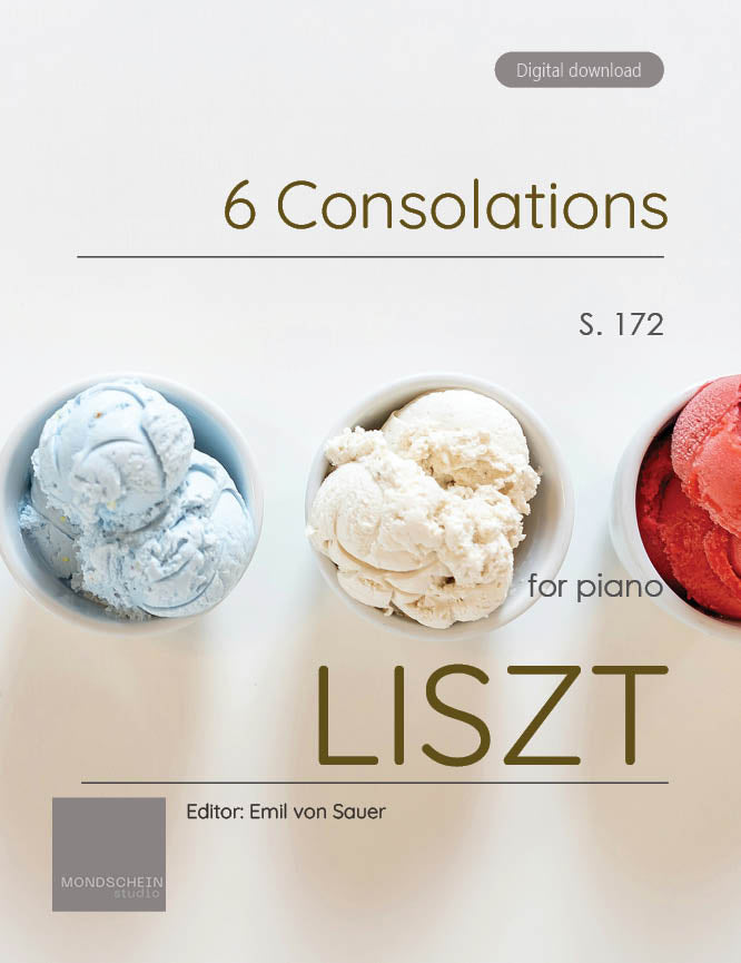 Liszt - 6 Consolations, S. 172 (PDF Sheet Music / Digital Download)