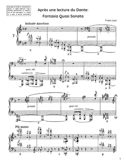 Liszt - Dante Sonata, S. 161/7 (PDF Sheet Music / Digital Download)