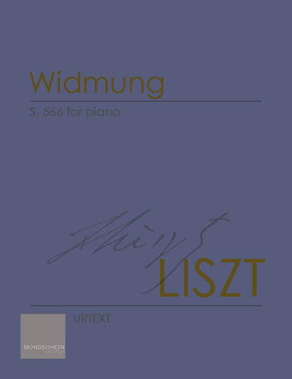 Liszt - Widmung (Dedication), S. 566