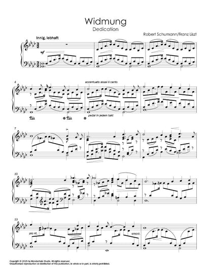 Liszt - Widmung (Dedication), S. 566