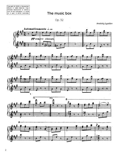 Lyadov - The Music Box, Op. 32 (PDF Sheet Music / Digital Download)