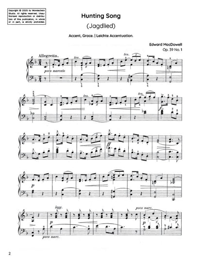 MacDowell - Hunting Song, Op. 39 No. 1 (PDF Sheet Music / Digital Download)