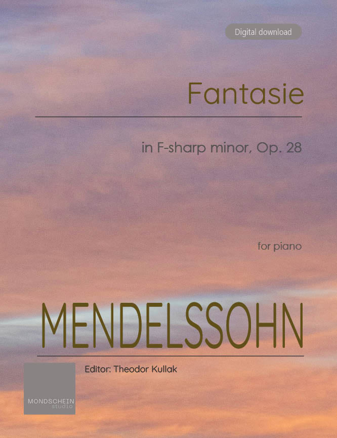 Mendelssohn - Fantasie, Op. 28 (PDF Sheet Music / Digital Download)