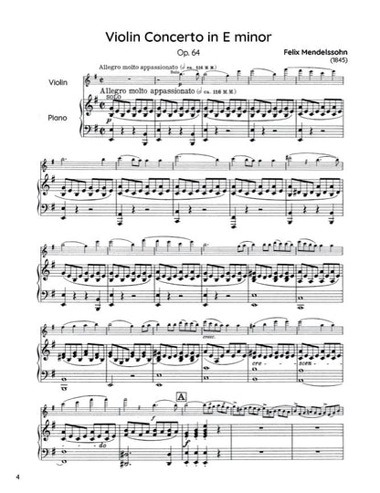Mendelssohn - Violin Concerto in E minor, Op. 64 (PDF Sheet Music / Digital Download)